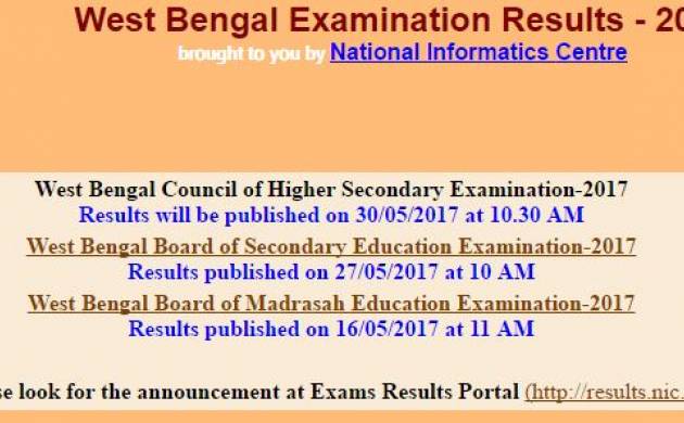 Wbchse Hs Result 2017 Announced By West Bengal Board At Wbresults