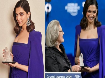Image result for Deepika Padukone receives Crystal Award