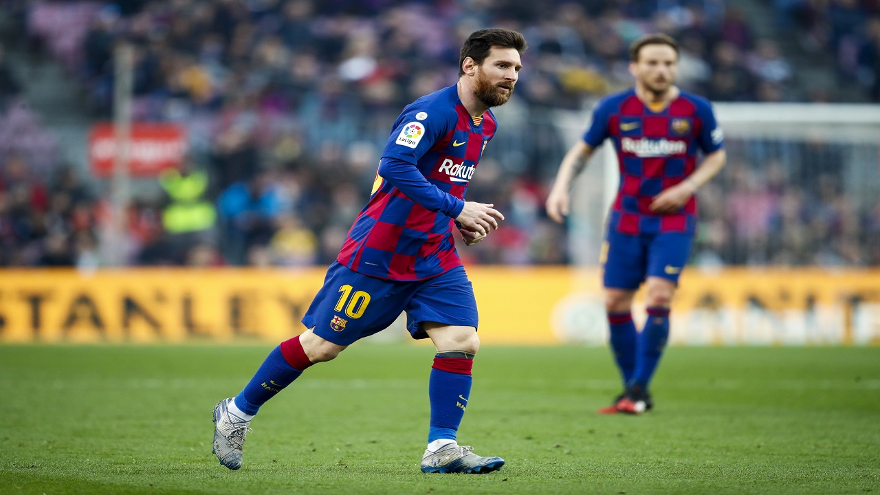 Lionel Messi Scores Four As Barcelona Storm To Top Of La Liga