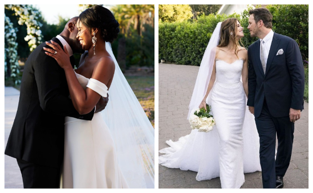 Check out these gorgeous wedding pictures of celebrities who exchanged